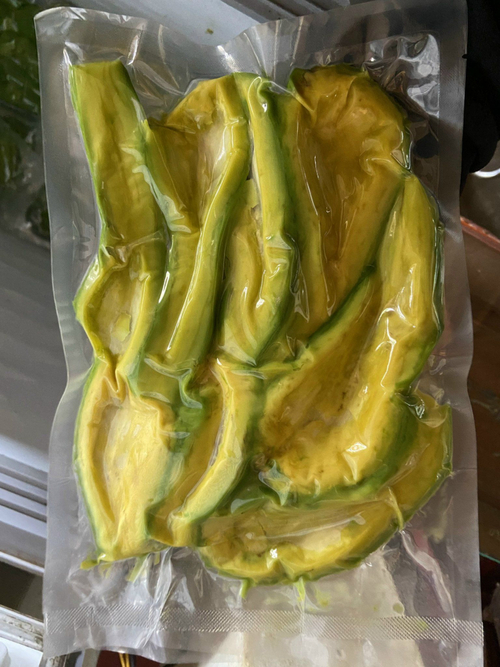 Frozen Avocado half cut